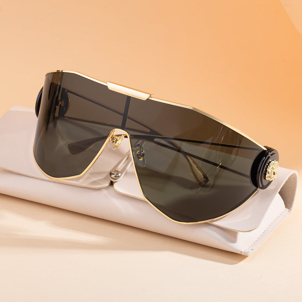 Women's Full-Frame Sports Aviator Sunglasses — Integrated Lens UV Protection