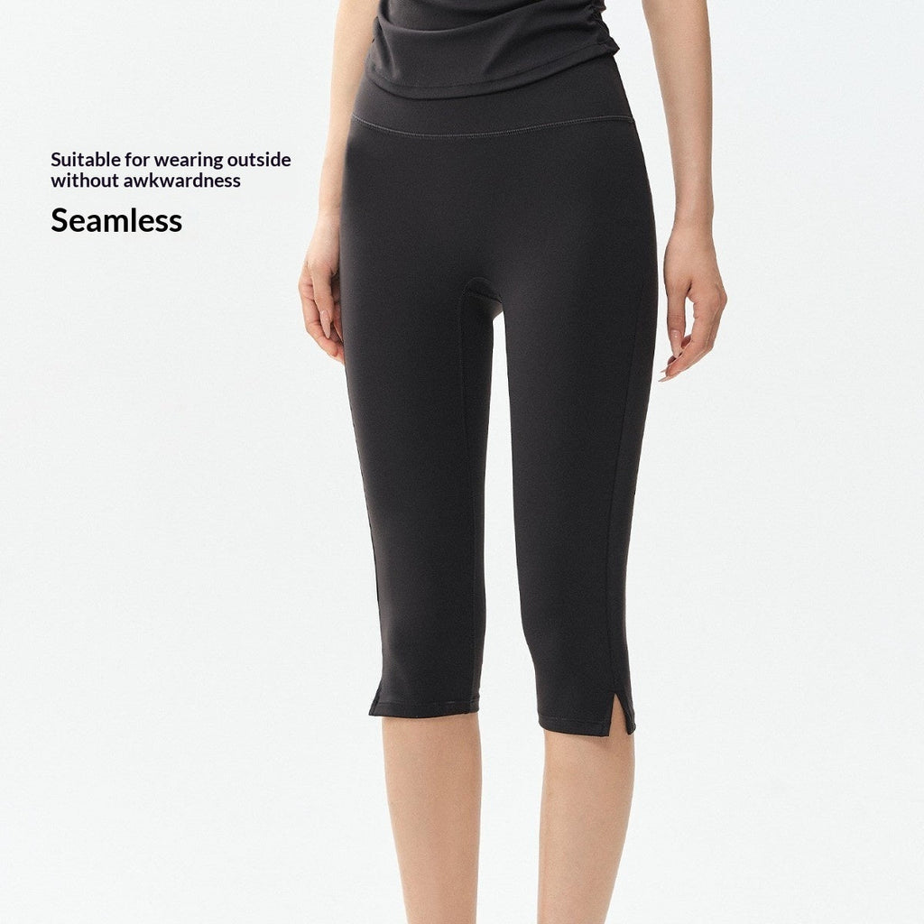 High-Waist Slim-Fit Yoga Leggings for Women – 7/8 Length Tight Fit Fitness Pants