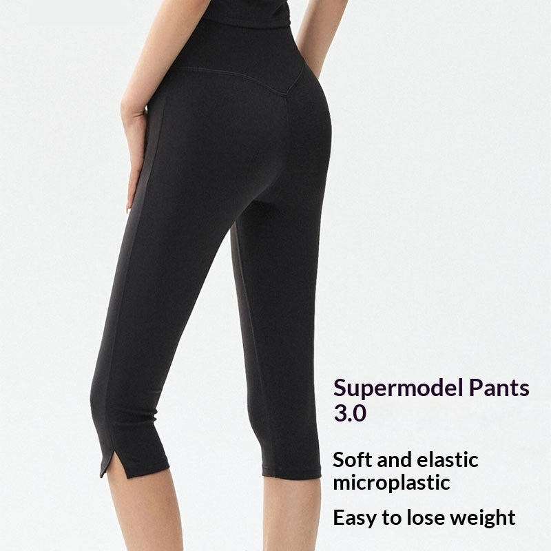 High-Waist Slim-Fit Yoga Leggings for Women – 7/8 Length Tight Fit Fitness Pants