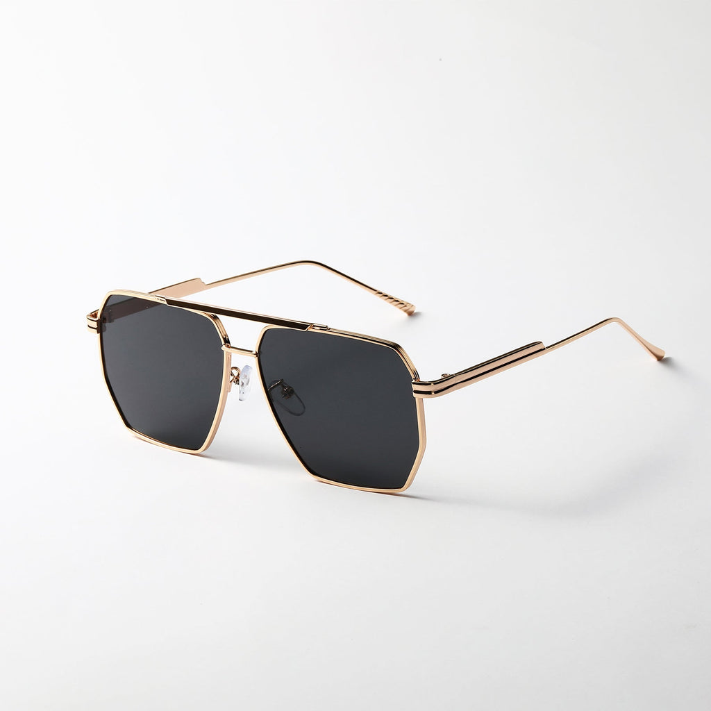 Double Beam Large Frame Sunglasses – Retro Fashion UV400