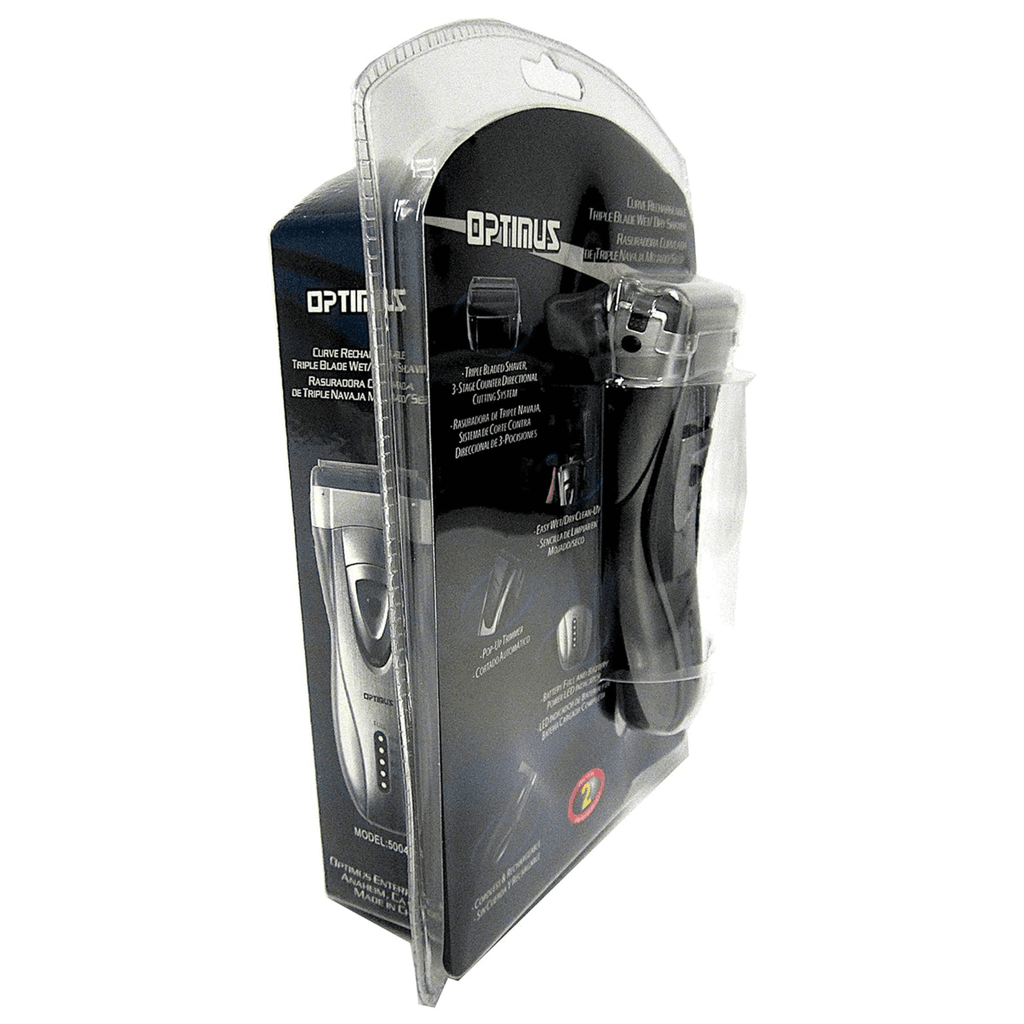 Optimus Cordless Rechargeable LED Shaver with Pop-Up Trimmer