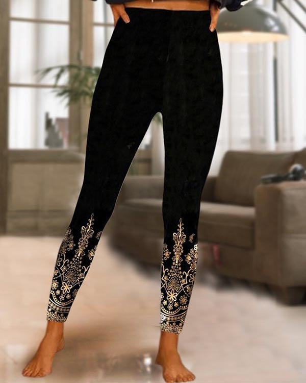 Hawaiian 3D Print Leggings Vol. 2 – Unisex Digital Print