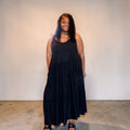 Spaghetti Strap Fit & Flare Plus Size Maxi Dress