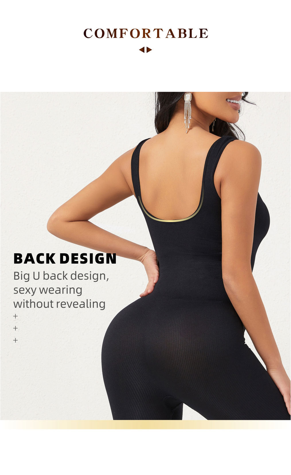 Snatched Waist Seamless Body Shaper – Reversible Compression Unitard for Women