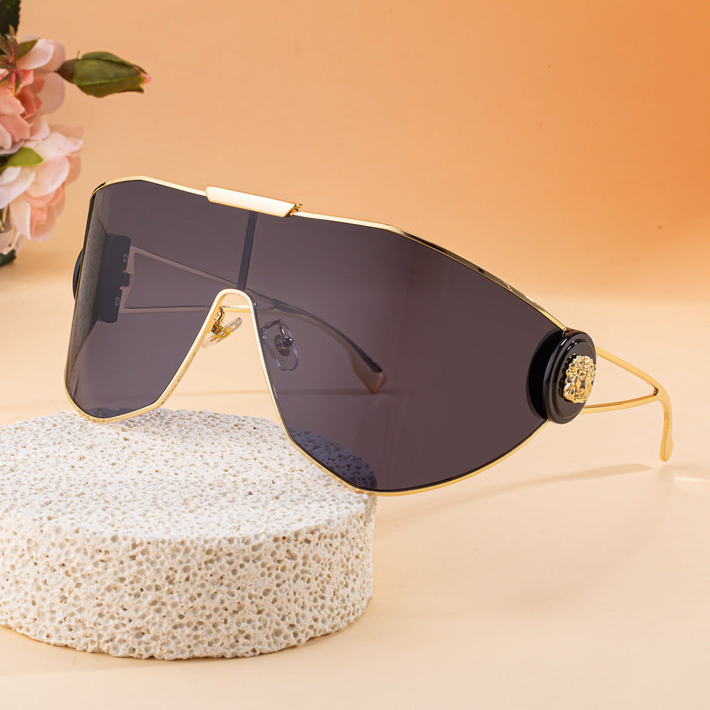 Women's Full-Frame Sports Aviator Sunglasses — Integrated Lens UV Protection