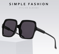Affordable Retro Gradient Oversized Men Sun Glasses