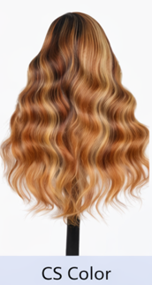Red Rose Black Wear and Go 24' Highlights Body Wave Human Black Lace Front Human Hair Wigs