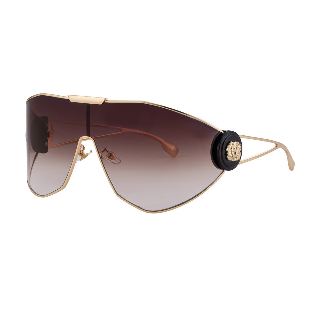 Women's Full-Frame Sports Aviator Sunglasses — Integrated Lens UV Protection