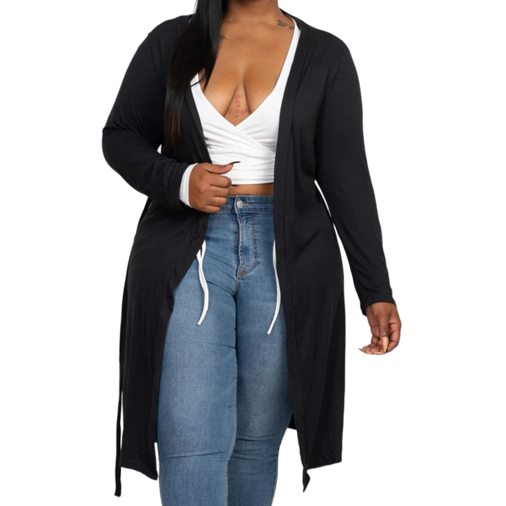 Women’s Plus Size Everyday Black Cardigan