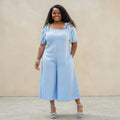 Womens Loose Off Shoulder Casual Wide Leg Jumpsuit