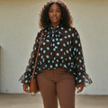 Women’s Plus Size Chiffon Flowy Blouse