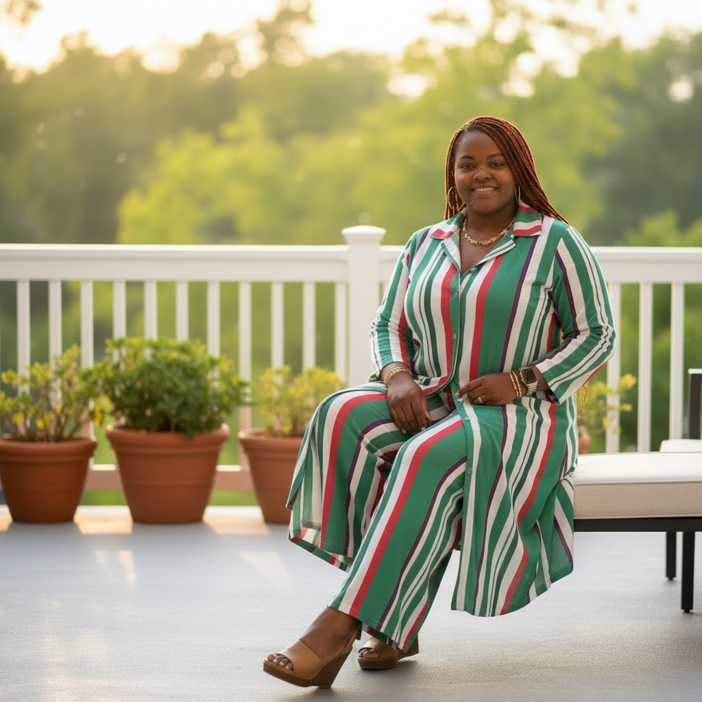 Plus Size Women's Maxi Cardigan Wide Leg Maxi Set