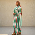 Plus Size Women's Maxi Cardigan Wide Leg Maxi Set
