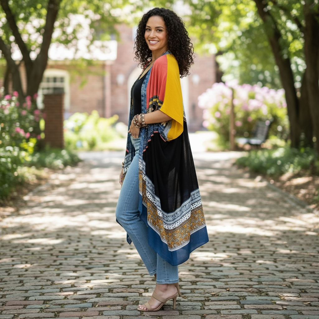 Women's Sienna Patchwork Kimono