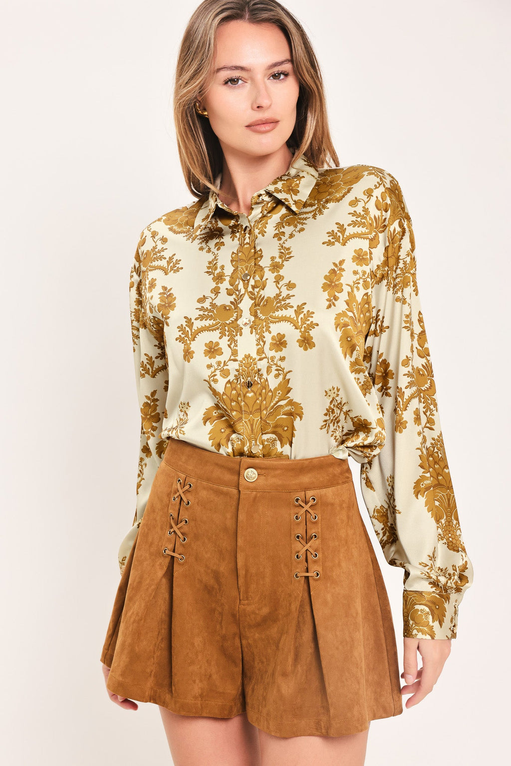 BAROQUE SUNSHINE WANDER WOVEN TOP