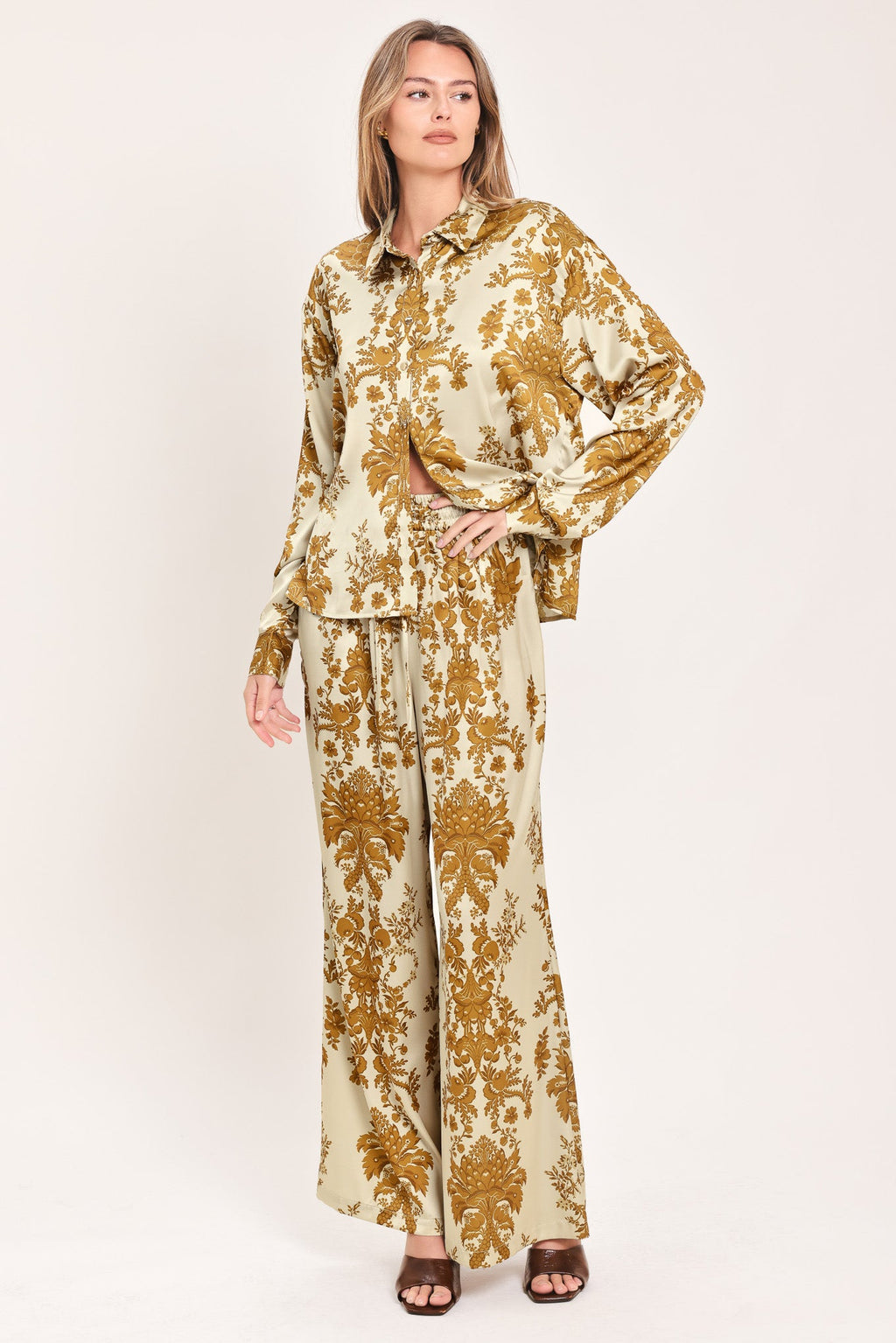 BAROQUE SUNSHINE WANDER WOVEN TOP