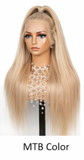 Red Rose Black Wear and Go 24' Highlights Body Wave Human Black Lace Front Human Hair Wigs