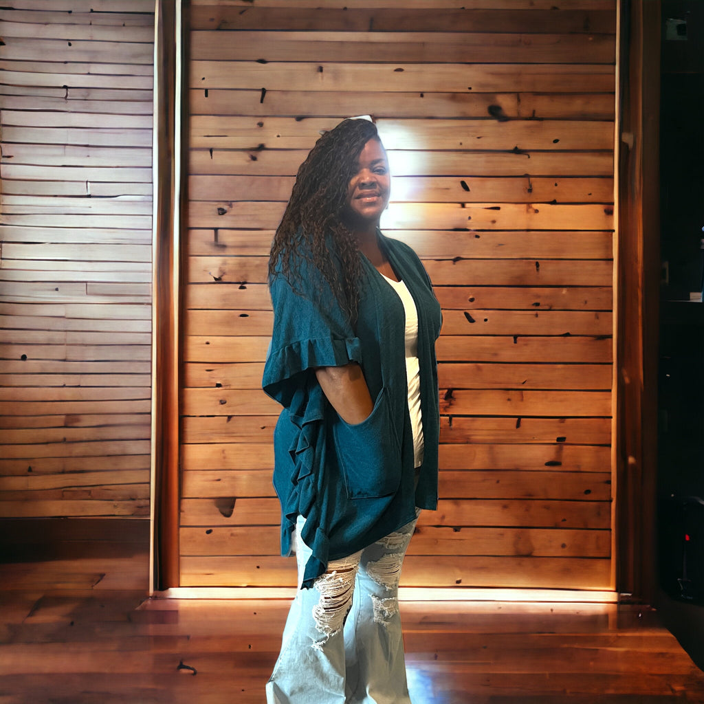 Plus Size Unique Asymmetrical Hem Sweater