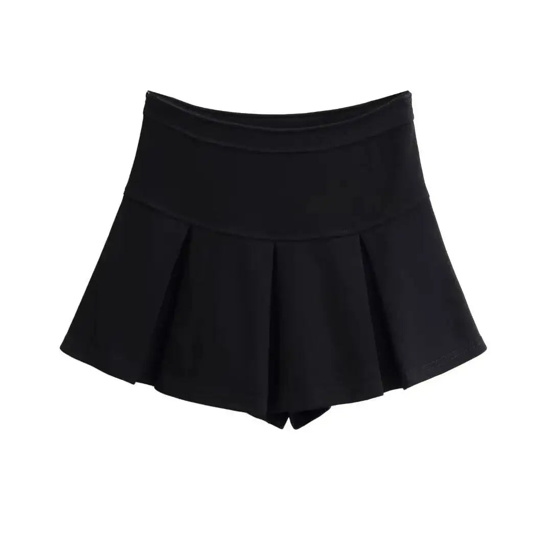 2026 Spring/summer New High Waisted Sporty Style Pleated Skirt Women Spicy Girl Casual Versatile Wrap Hip Short Skirt EJQ2
