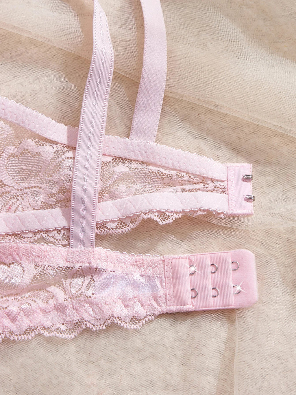 3PCS Lace Women's Underwear Set Sexy Mesh Lace Push-Up Bra Stylish Comfy Underwire Lingerie Bra for Women