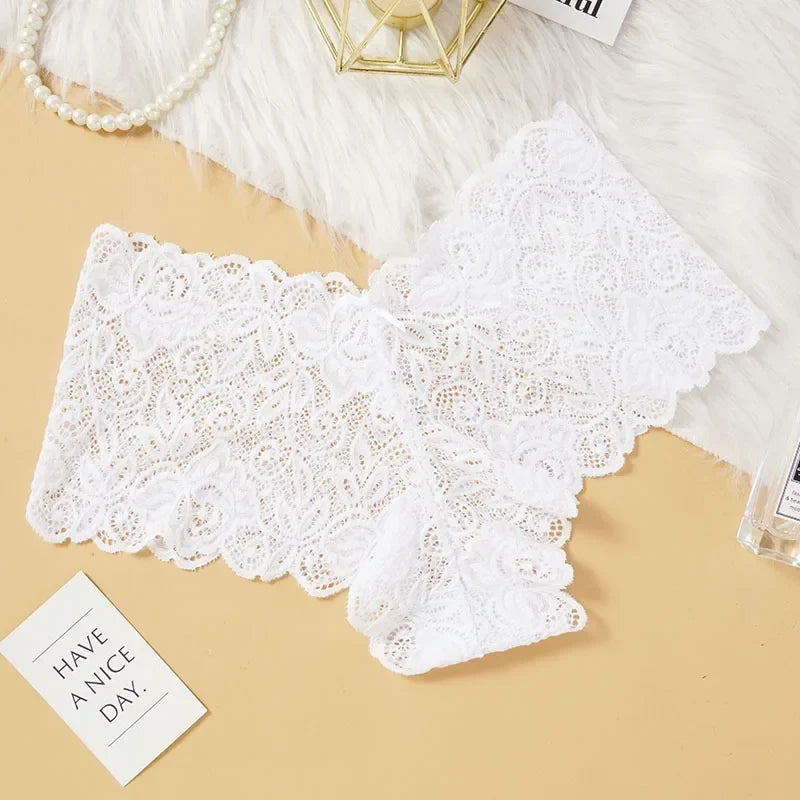 M-XXL Sexy Floral Lace Panties Women Briefs Low Waist Soft Lingerie Cost-Effective Comfortable Underwear Girls Intimate Panty