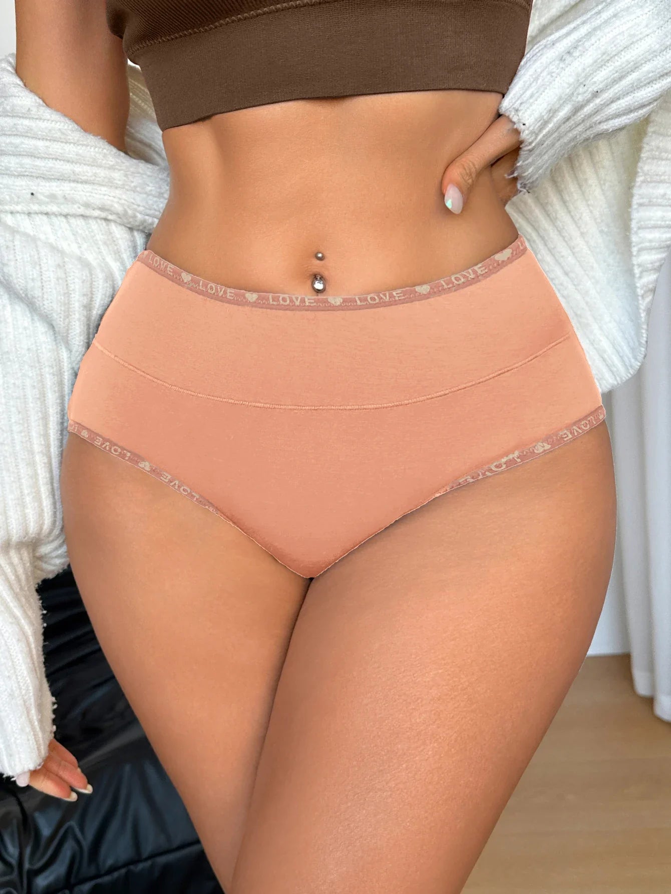 S-XXL Seamless Women Panties Daily High Waisted Soft Underwear Female Solid Color Briefs Ladies Intimate Wear