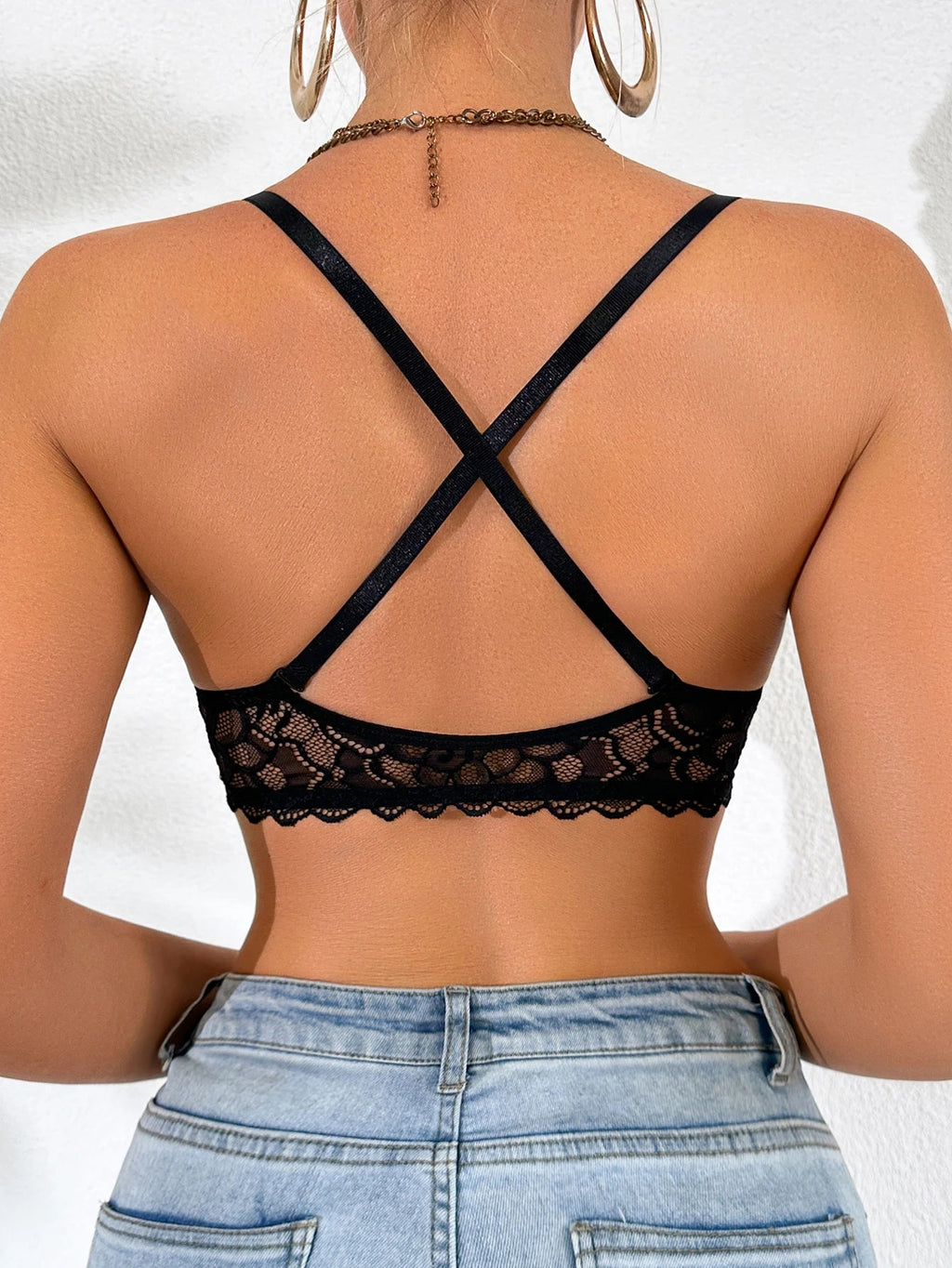 Women's sexy bras Front Buckle Push up bra Removable Back-beautifying lace butterfly pattern Fashionable & Comfortable bra