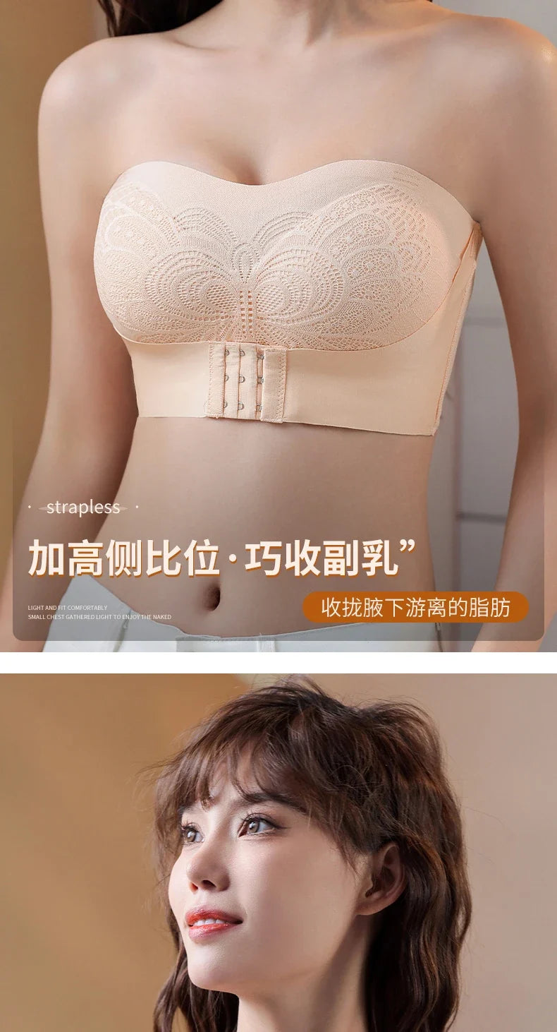 Front Closure Posture Corrector Bras Beauty Back Tops Butterfly Sports Vest strapless Bralette Humpback Correct Tops M-6XL Size