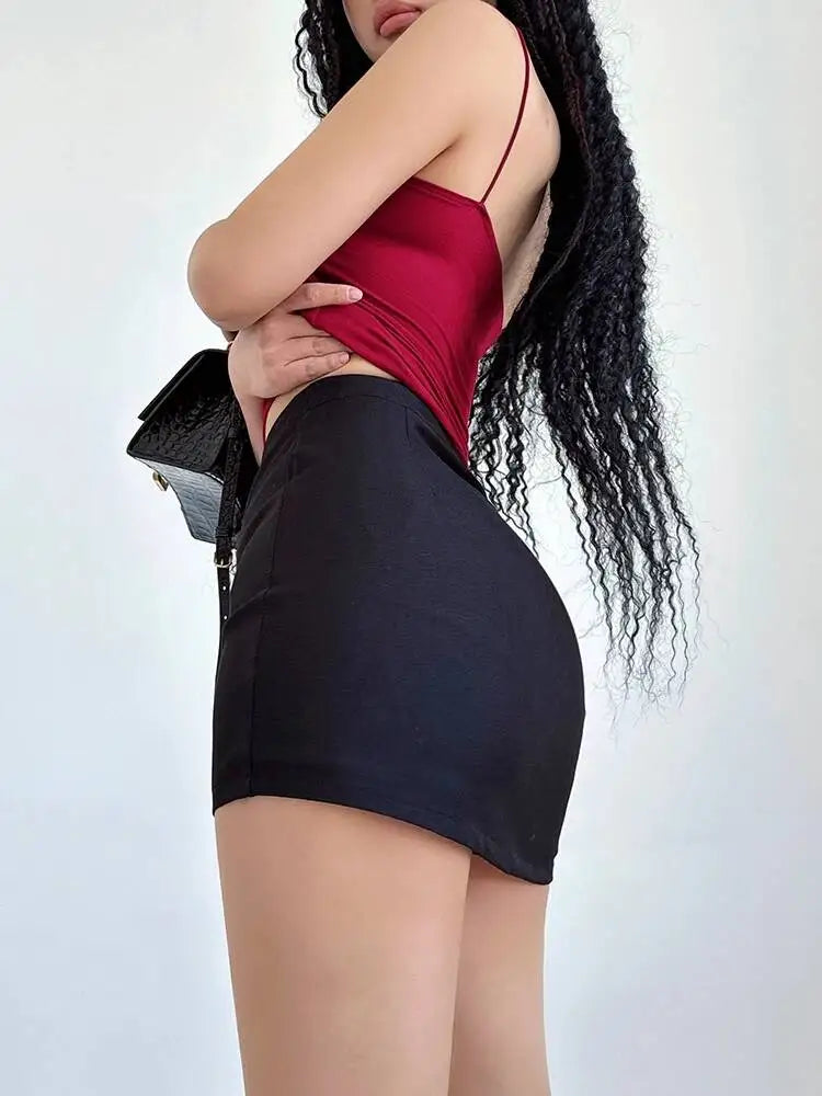 Pure Desire High Waist Tight A-line Wrapped Hip Short Skirt Spring/Summer Slim Fashionable Spicy Girl Half Skirts 05L5