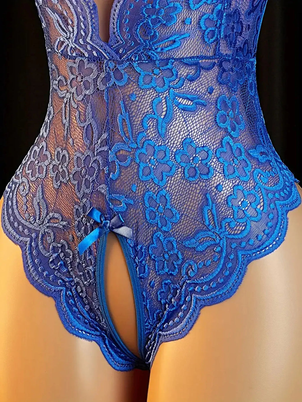 One-piece Crotchless Bodysuits Sexy Lingerie Women Exotic Costumes Sleeveless Deep V Transparent  Babydoll  backless Bodysuit