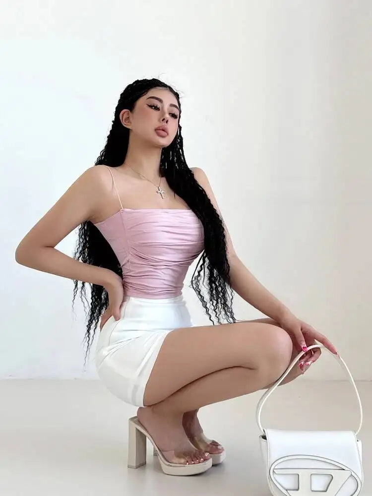 Pure Desire High Waist Tight A-line Wrapped Hip Short Skirt Spring/Summer Slim Fashionable Spicy Girl Half Skirts 05L5