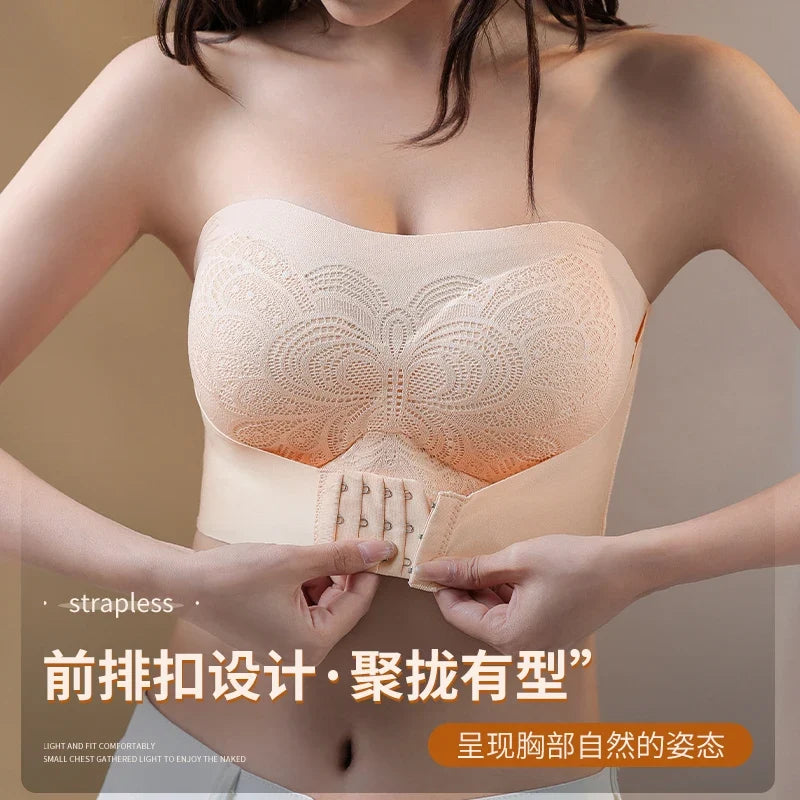 Front Closure Posture Corrector Bras Beauty Back Tops Butterfly Sports Vest strapless Bralette Humpback Correct Tops M-6XL Size