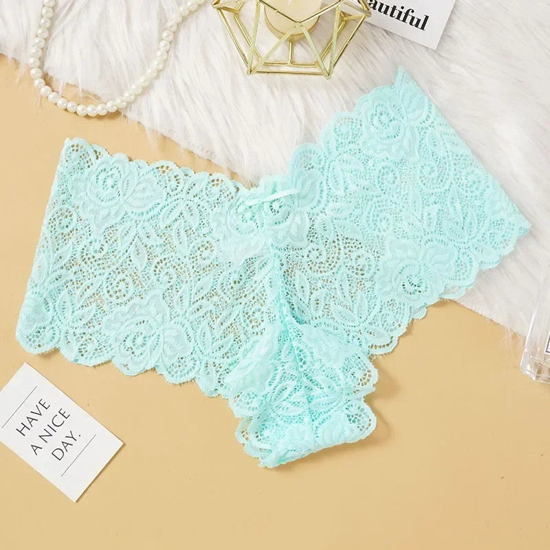 M-XXL Sexy Floral Lace Panties Women Briefs Low Waist Soft Lingerie Cost-Effective Comfortable Underwear Girls Intimate Panty