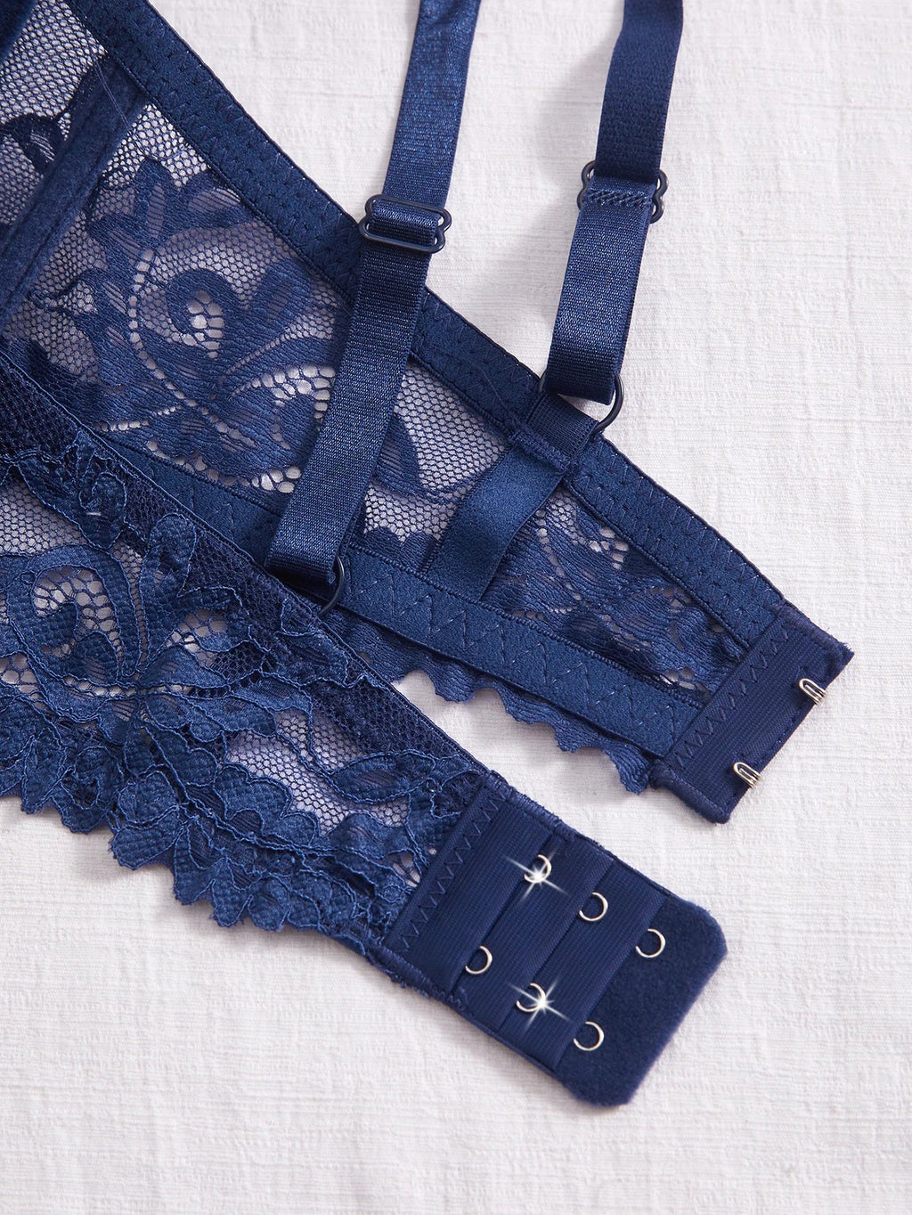 3PCS Lace Trim Women's underwear set Underwire Push up Bra for Women Bow & Rhinestone Comfort Daily Lingerie Set A B C Cup