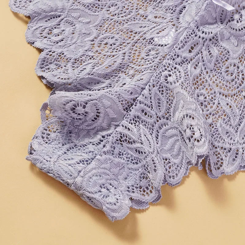 M-XXL Sexy Floral Lace Panties Women Briefs Low Waist Soft Lingerie Cost-Effective Comfortable Underwear Girls Intimate Panty