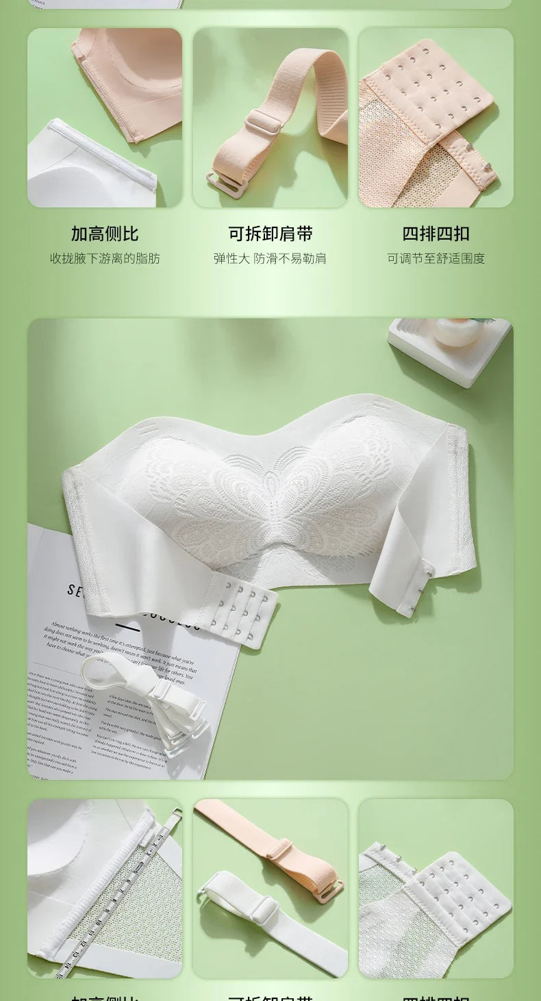 Front Closure Posture Corrector Bras Beauty Back Tops Butterfly Sports Vest strapless Bralette Humpback Correct Tops M-6XL Size
