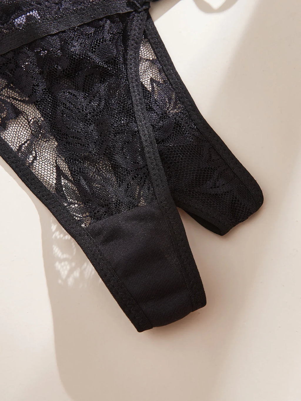10Pcs/Set Sexy Lace Women Panties Low Waist G‑String Thong Adjustable Waistband Lingerie Underwear
