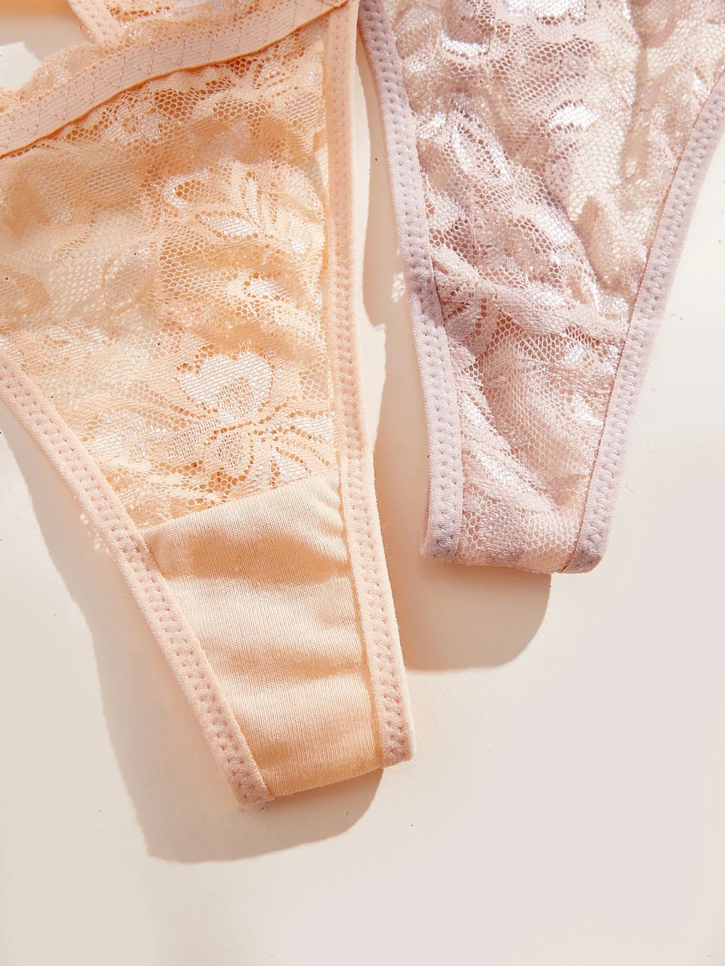 10Pcs/Set Sexy Lace Women Panties Low Waist G‑String Thong Adjustable Waistband Lingerie Underwear