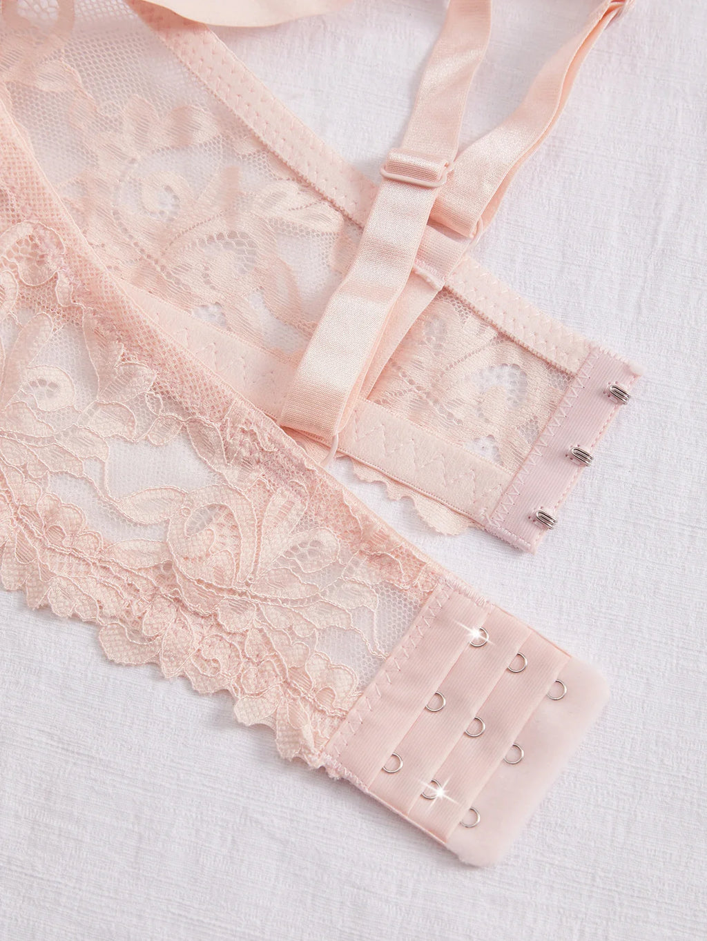 4Pcs Daily Plus Size Floral Lace Women's Underwear Set Thin Cup Push up Bra Wide Strap Underwire Side Support Women Lingerie Bra