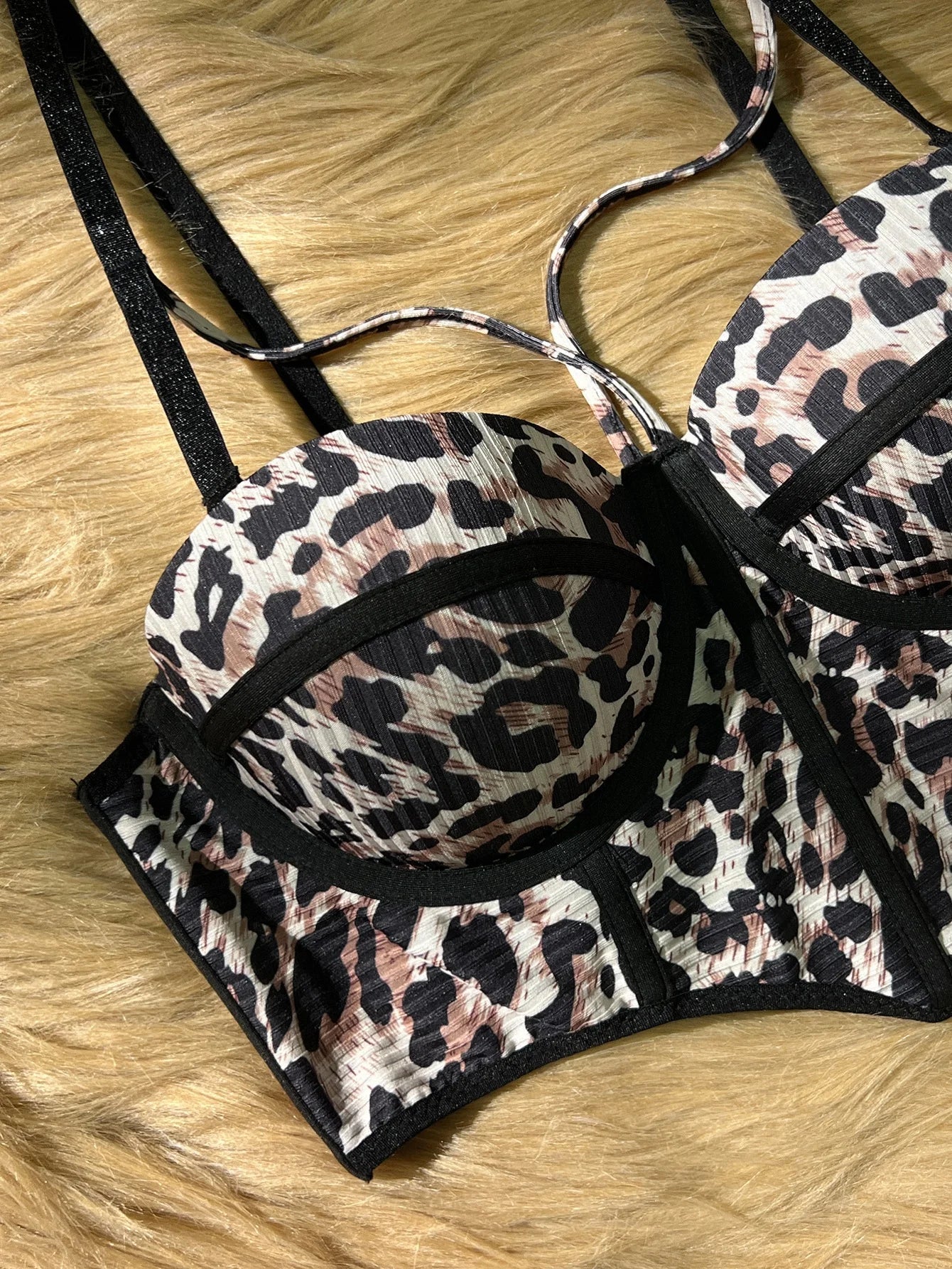 Sexy Leopard Party Wear women sexy bras Boob Lift Strap Underwire push up bra Stylish Shapewear hot lingerie