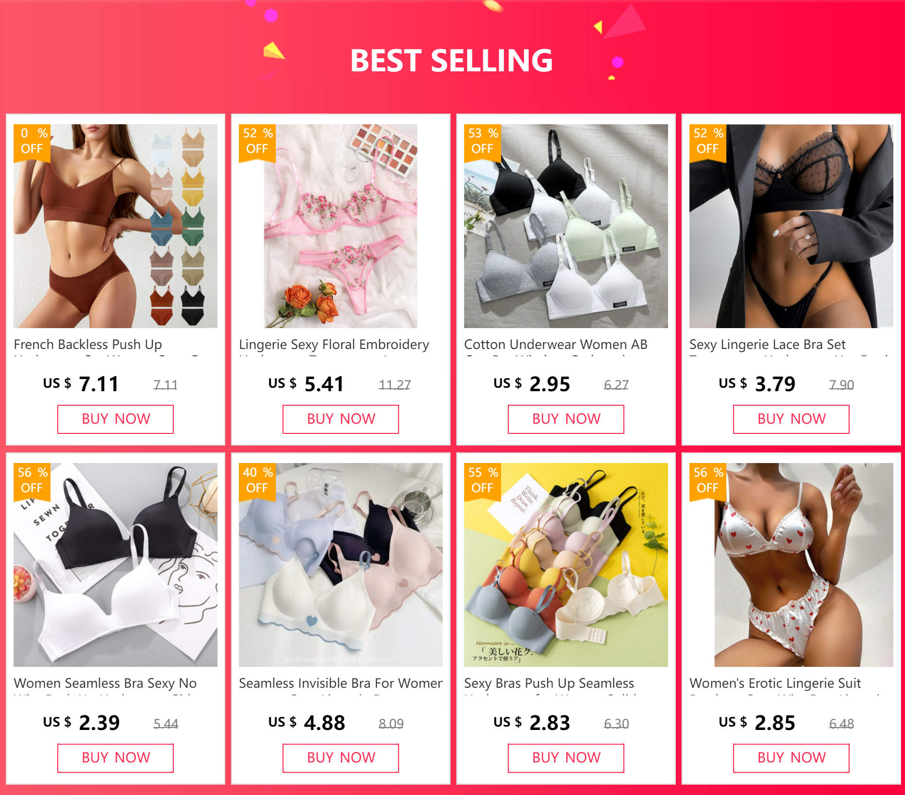 Lace Bra Set Women Floral Transparent Lace Bra Panty Lingerie Set Fashion Sexy Underwear