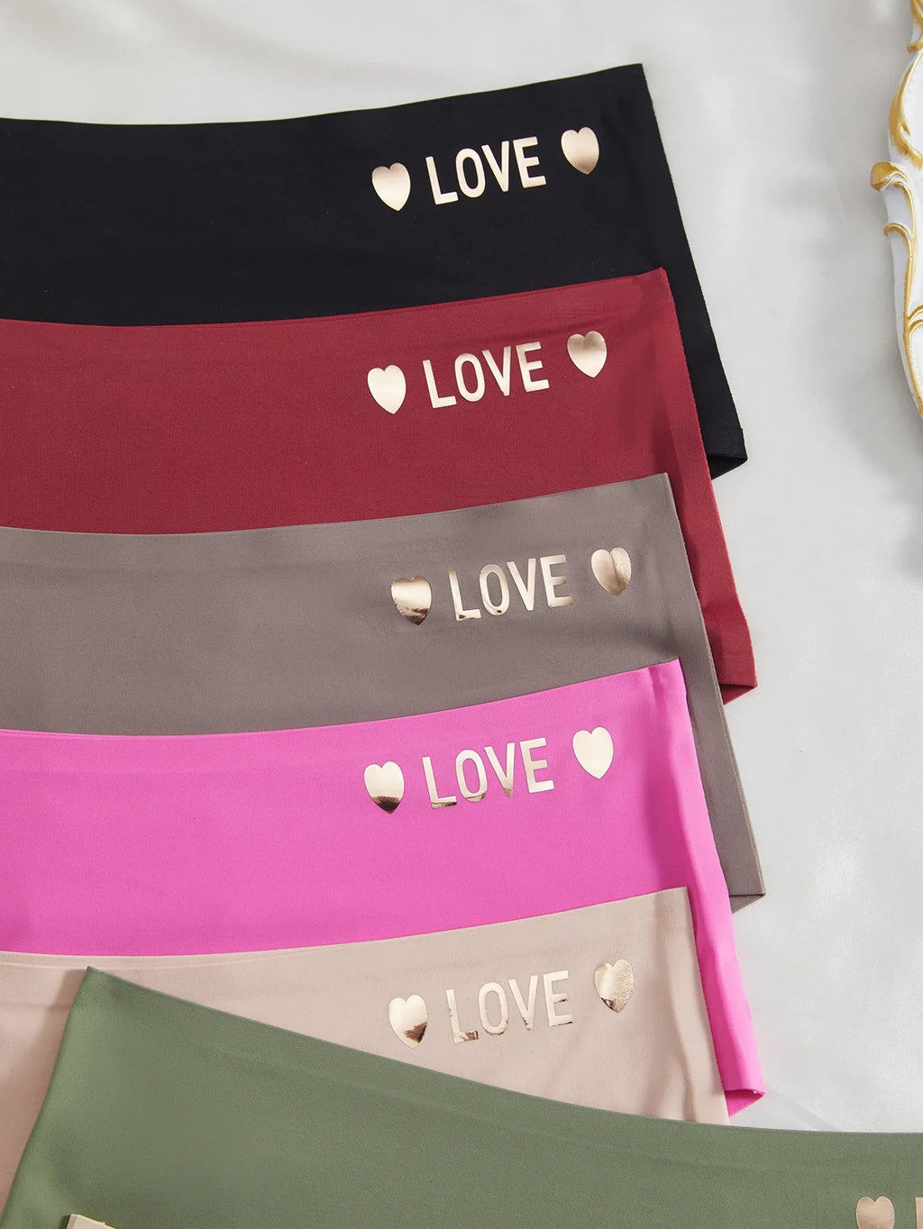 8pcs/Set Seamless High Waist Panties Women's Letter Underwear Breathable Stretchy Briefs Female Trendy Comfortable Lingerie