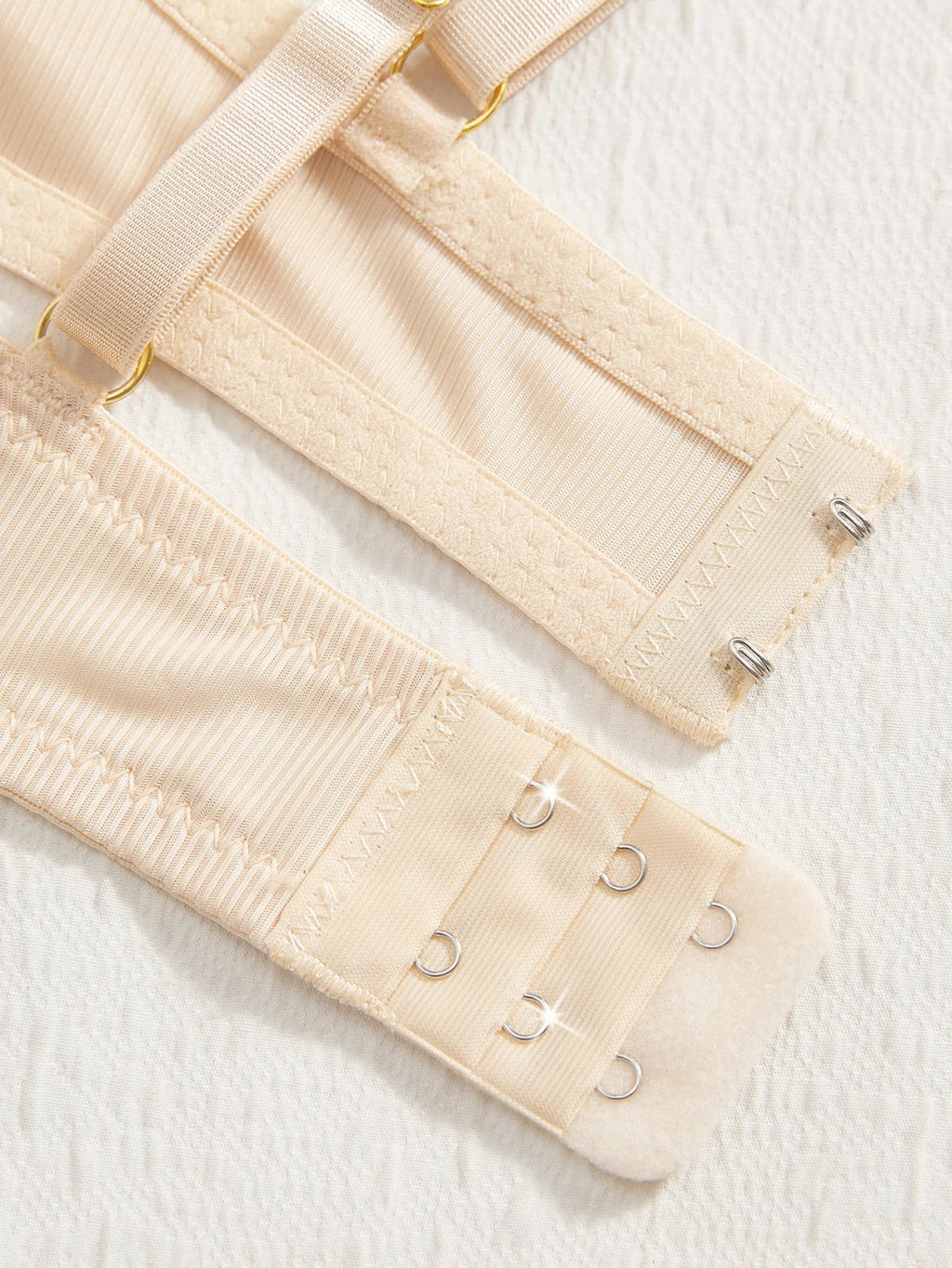 4PCS Daily Lace Trim Women's Underwear Set Bow Ribbed Push up Underwire Bra Comfortable Stylish Women's Bra
