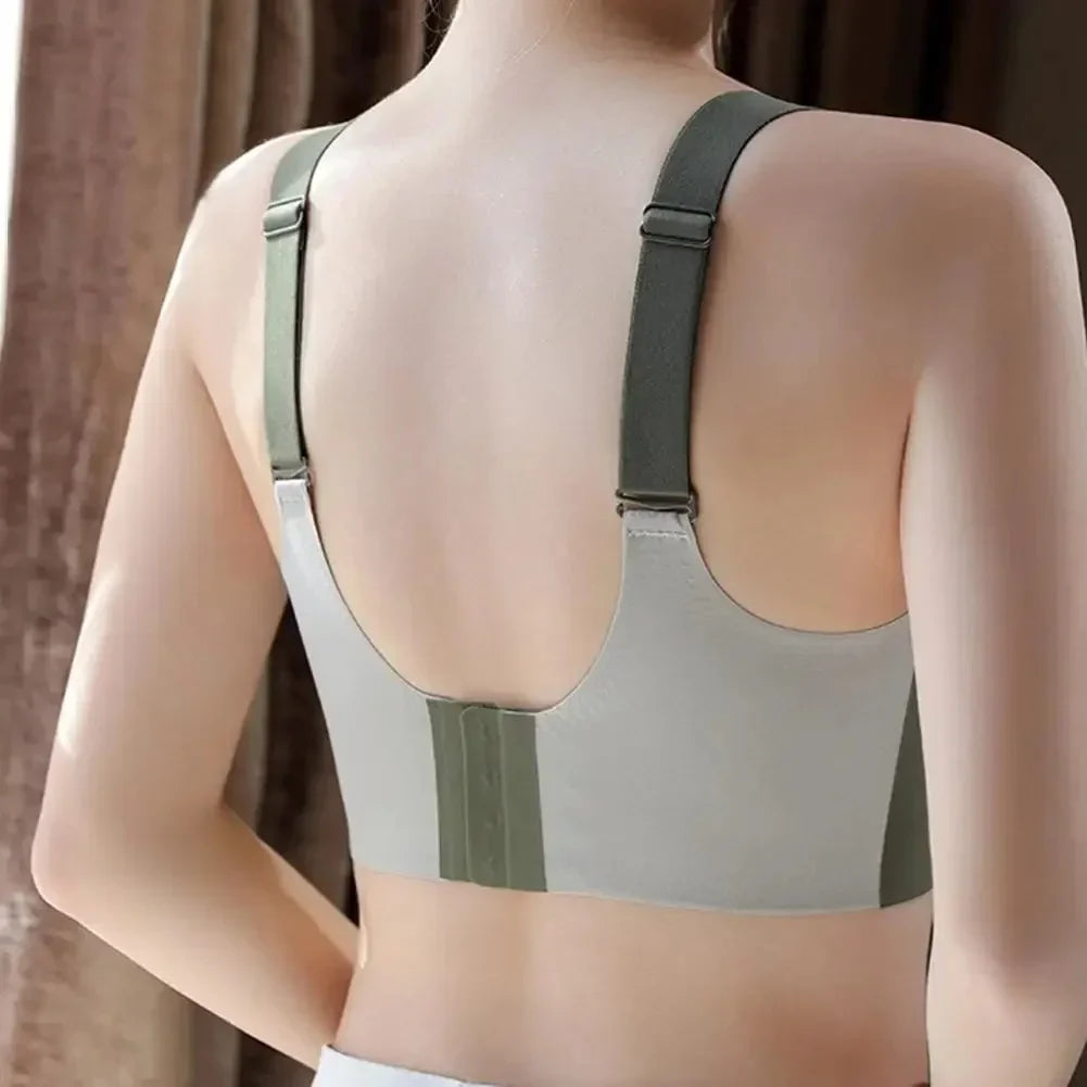 Powerful Push up Seamless Bra Women Gathered Up Wireless Bra Soft Full Coverage Support Adjustable Underwear Anti Sagging Bra