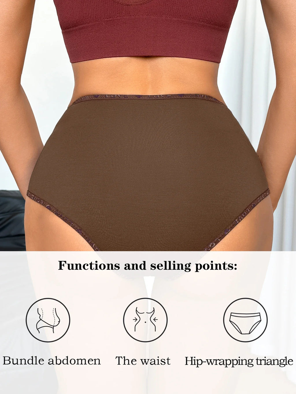 S-XXL Seamless Women Panties Daily High Waisted Soft Underwear Female Solid Color Briefs Ladies Intimate Wear