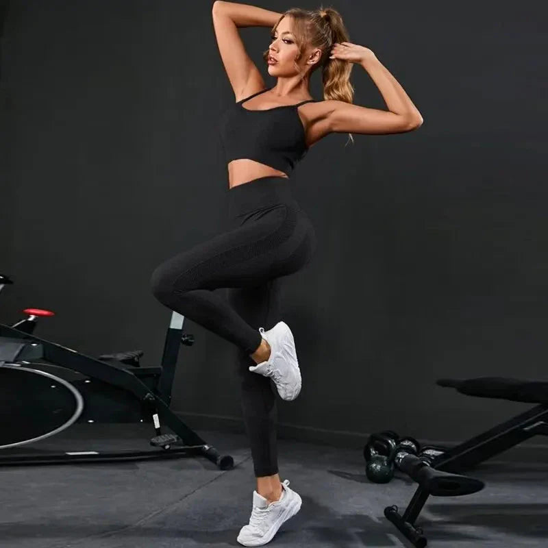 🧘‍♀️ 2-Piece Women's Seamless Yoga Set