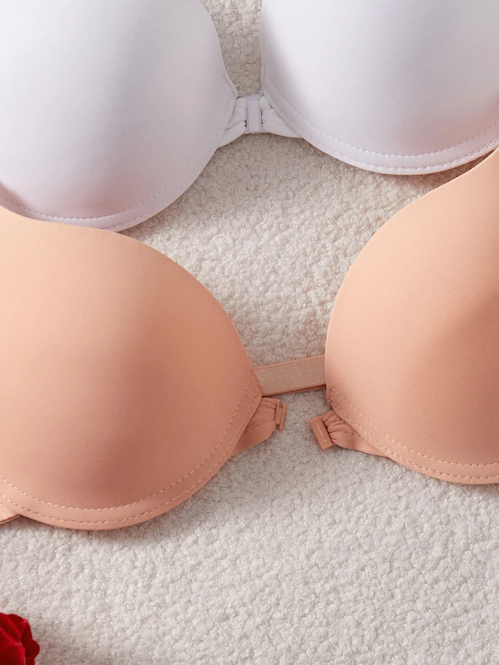 3-Pack Women's Underwear Set Everyday Basic Simple Solid Underwire Padded Push-Up Bra Casual & Comfortable T-Shirt Women's Bra