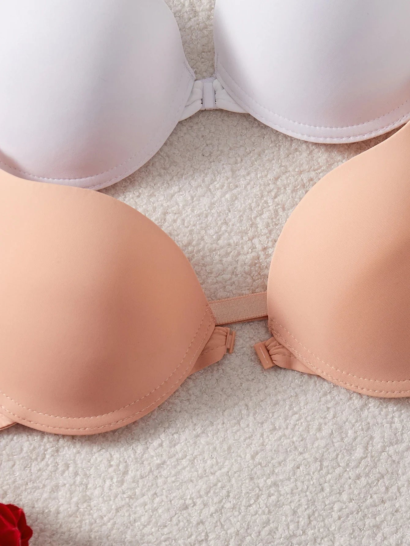 3-Pack Women's Underwear Set Everyday Basic Simple Solid Underwire Padded Push-Up Bra Casual & Comfortable T-Shirt Women's Bra