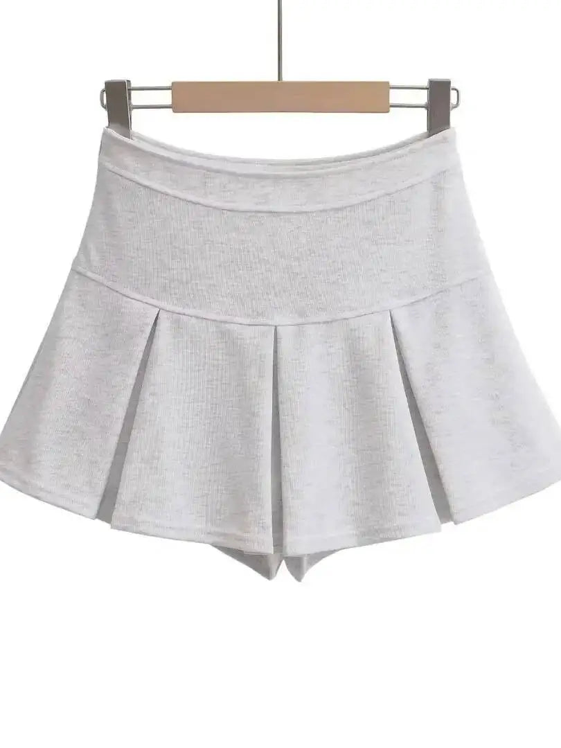 2026 Spring/summer New High Waisted Sporty Style Pleated Skirt Women Spicy Girl Casual Versatile Wrap Hip Short Skirt EJQ2