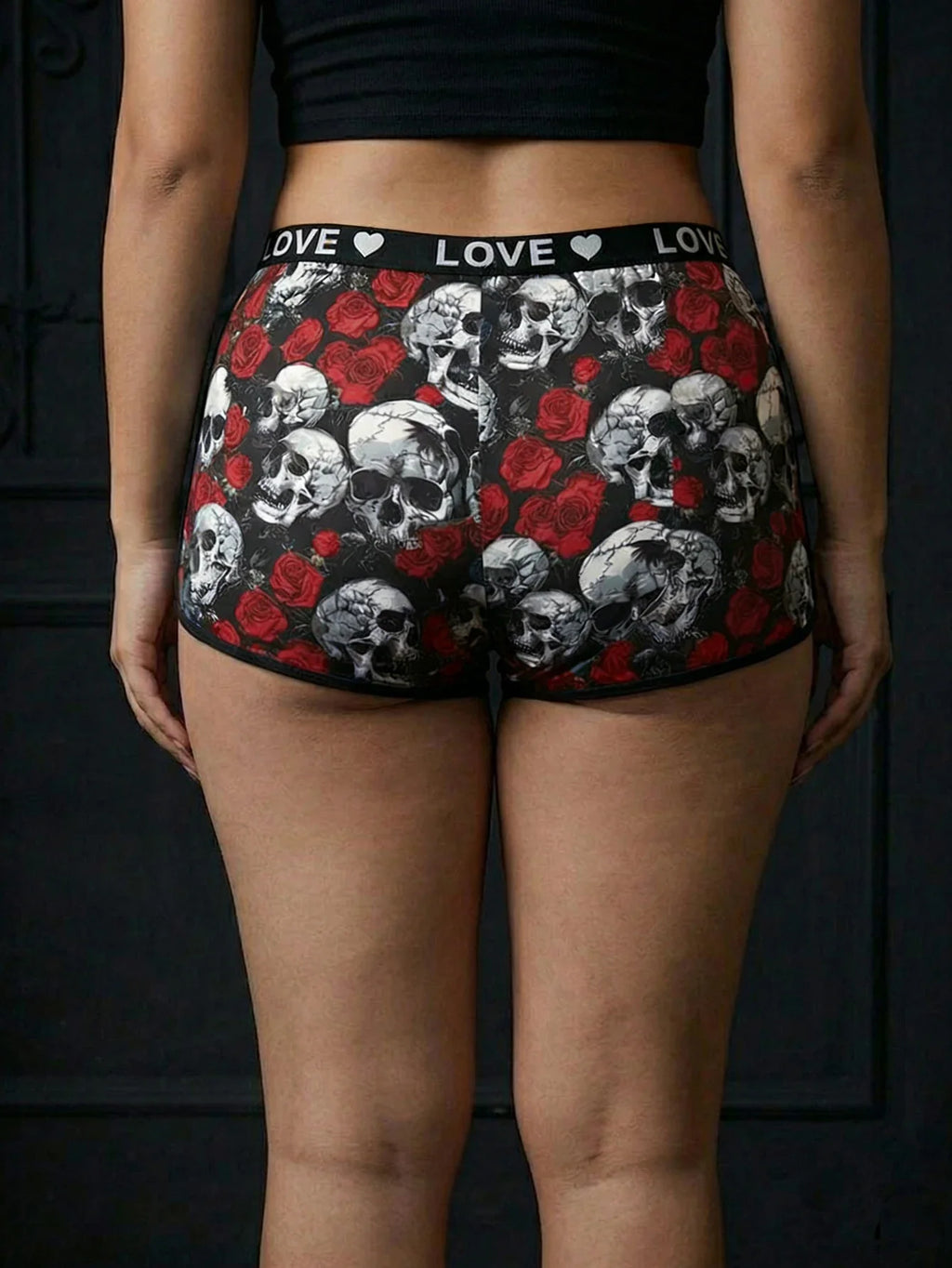 Women's Boyshort Underwear High Waist Seamless Panties Skull Tummy Control Comfortable Ladies' Lingerie 1XL-4XL